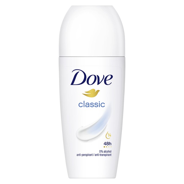 Dove Classic 48h, Αποσμητικό Roll on 50ml