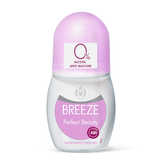 Breeze Perfect Beauty 0% Alcohol, Αποσμητικό Roll on, 50ml