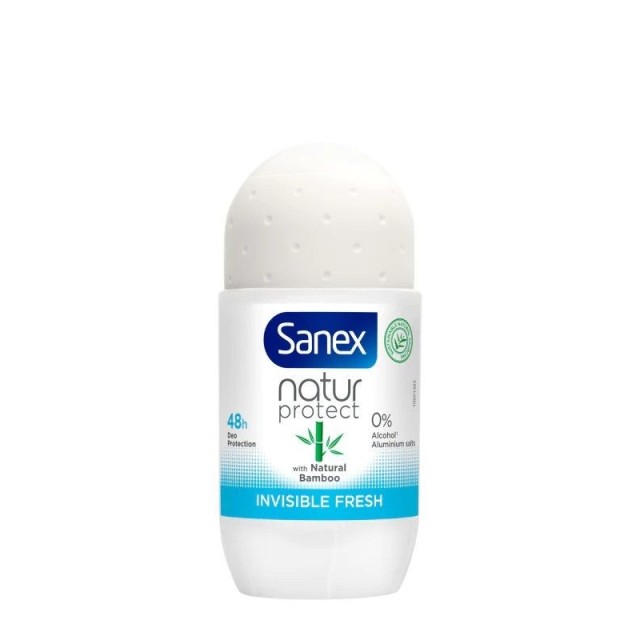 Sanex Natur Protect Invisible Fresh 48h Deodorant Roll-On, 50ml
