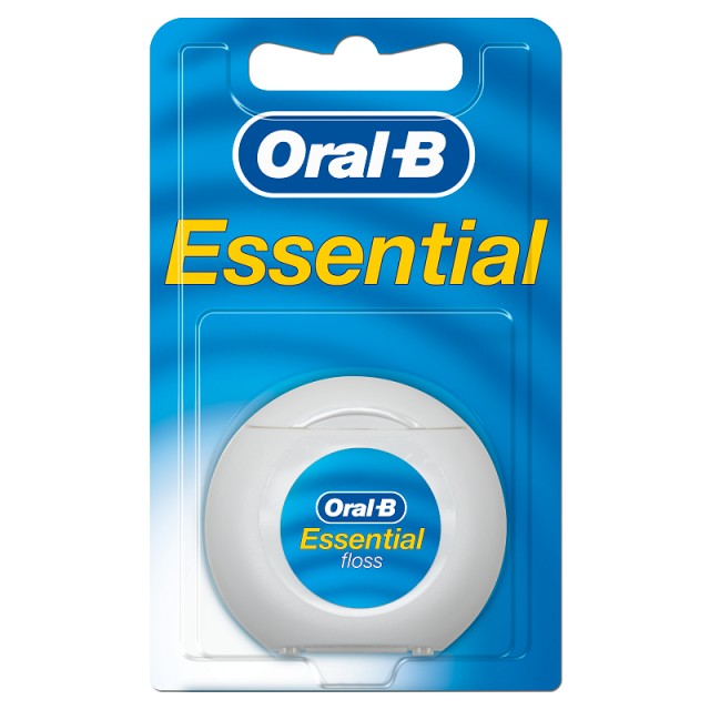 Oral-B Essential Floss Κηρωμένο Οδοντικό Νήμα 50m, 1τμχ