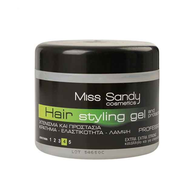 Miss Sandy Styling Gel Νο4, Τζελ Μαλλιών για Έξτρα Δυνατό Κράτημα, 500ml