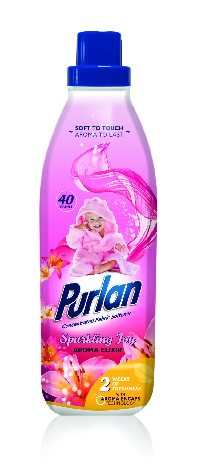 PURLAN SPARKLING JOY, Μαλακτικό Ρούχων, 40μεζ. 1000ml