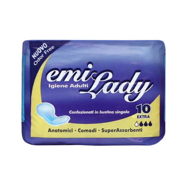 Emi Lady Extra, Σερβιέτες Ακράτειας, 10τμχ