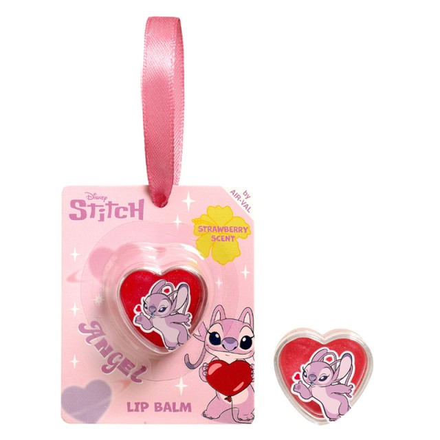 AIR-VAL Angel Lip Balm Heart Strawberry Scent, Παιδικό Ενυδατικό Lip Balm Καρδιά με Άρωμα Φράουλα