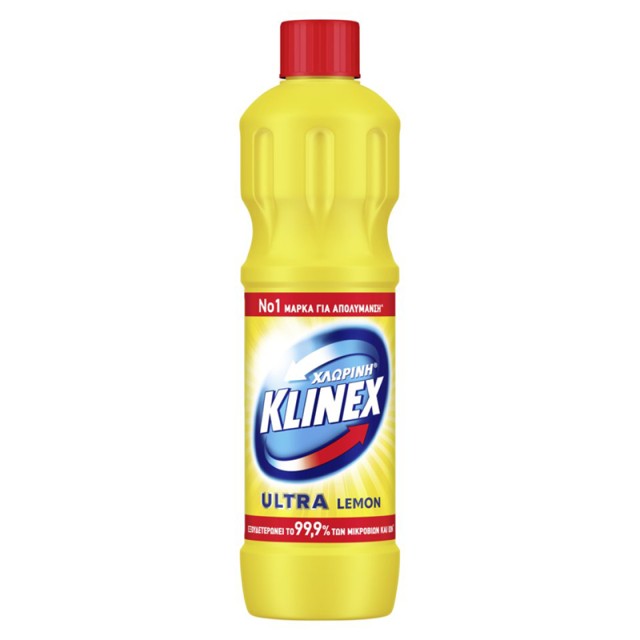 Klinex Ultra Lemon, Xλωρίνη Παχύρευστη, 750ml