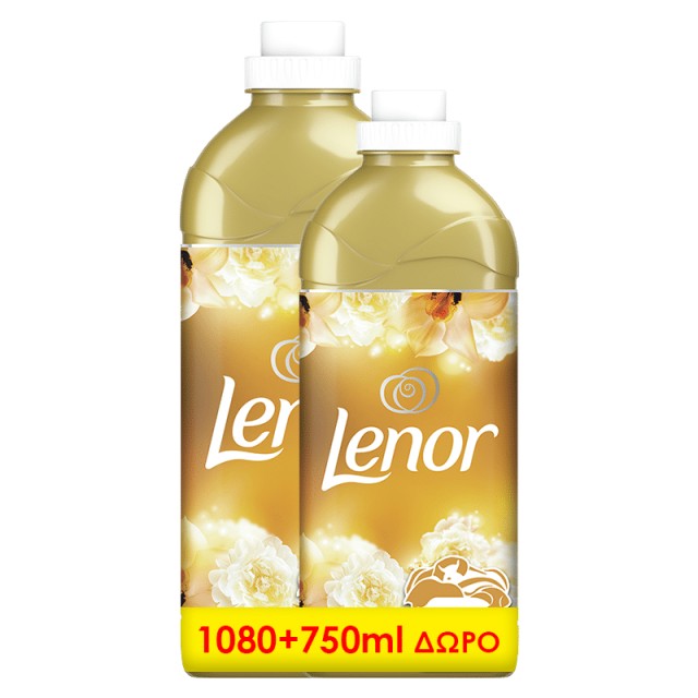 Lenor Gold Orchid, Συμπυκνωμένο Μαλακτικό Ρούχων, 1080+750ml ΔΩΡΟ