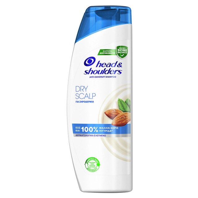 Head & Shoulders Dry Scalp Anti-Dandruff Shampoo, Αντιπυτιριδικό Σαμπουάν Κατά της Ξηροδερμίας για Καθημερινή Χρήση 360ml