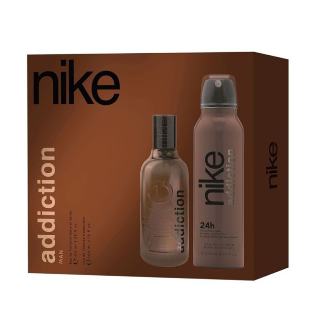 Nike Ανδρικό Σετ Δώρου Addiction Eau De Toilette, 100ml & Deo Spray, 200ml