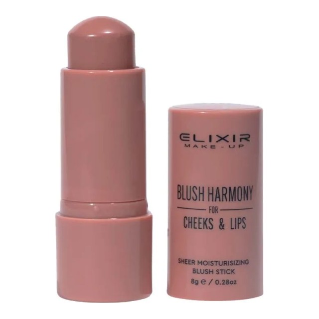 Elixir Blush Harmony Νο501 Nude Brown Ρουζ & Κραγιόν σε Stick 8 g