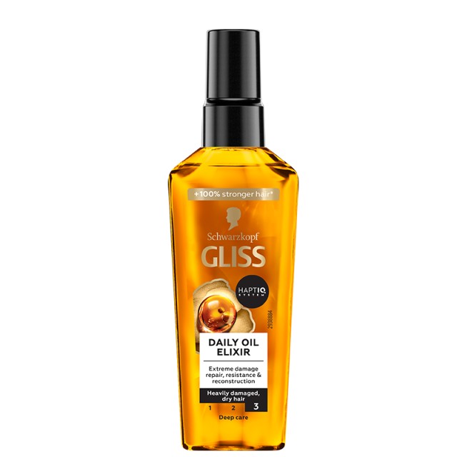Schwarzkopf Gliss Daily Oil Elixir Ελαιο Μαλλιών, 75ml