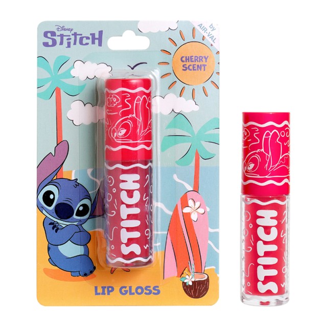 Air-Val Stitch Cherry Scent Pink Lip Gloss Με Άρωμα Κεράσι 4ml
