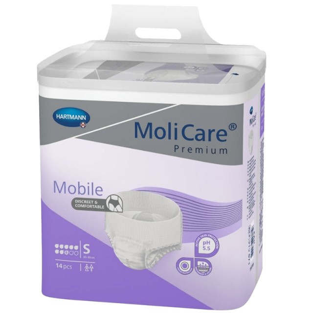 Hartmann MoliCare Premium Mobile 8 Drops Night, Εσώρουχα Ακράτειας Ενηλίκων, Small, 14τμχ