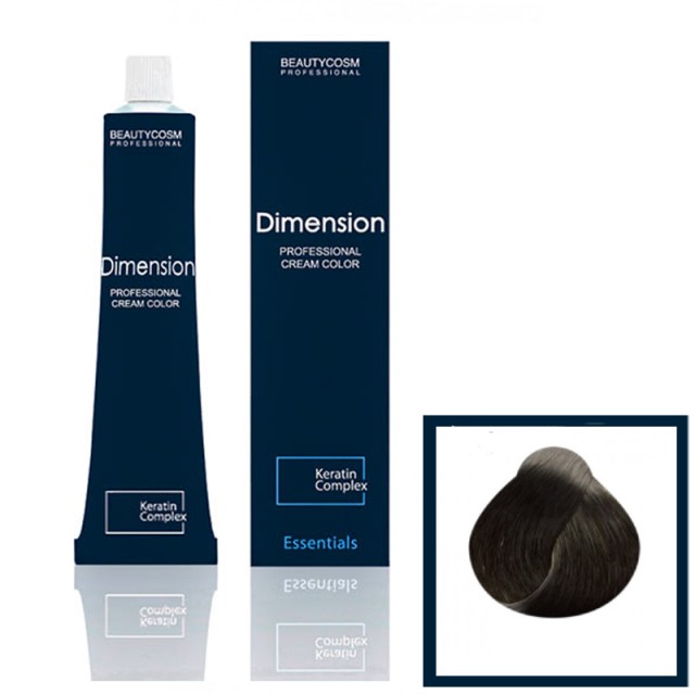 Dimension Hair Color Cream Επαγγελματική Βαφή Μαλλιών με Σύμπλεγμα Πρωτεϊνών Κερατίνης, Νο 7.1 Ξανθό Σαντρέ, 100ml