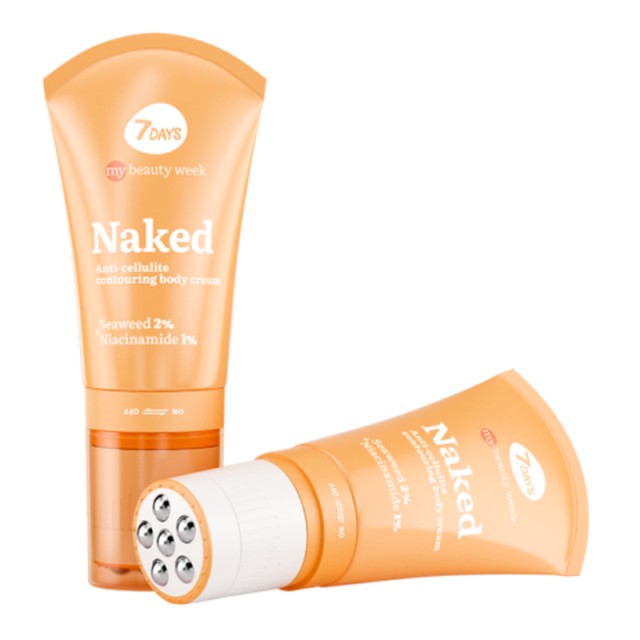7DAYS Anti-cellulite contouring body cream Naked, Κρέμα Σώματος κατά της Κυτταρίτιδας, 130ml
