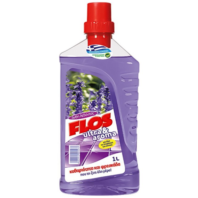 Flos Ultra & Aroma Άνθη Λεβάντας, Υγρό Καθαρισμού Γενικής Χρήσης 1Lt