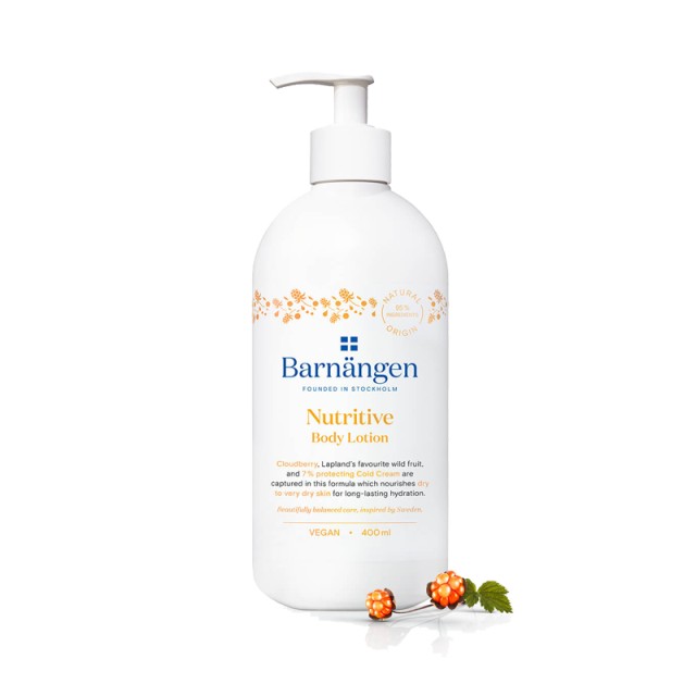 Barnängen Nutritive Body Lotion, Ενυδατική Λοσιόν Σώματος για Ξηρό & Πολύ Ξηρό Δέρμα, 400ml