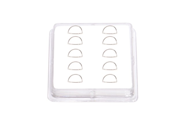 Ro Accessories Σκουλαρίκι μύτης Silver 925 μισός κρίκος