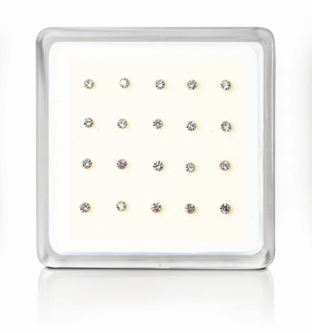 Ro Accessories Σκουλαρίκι μύτης Silver 925  multiclip 2.5 mm με μπίλια