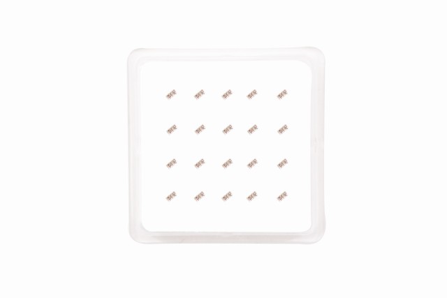 Ro Accessories Σκουλαρίκι μύτης Silver 925 διπλό 4 clip 2 mm