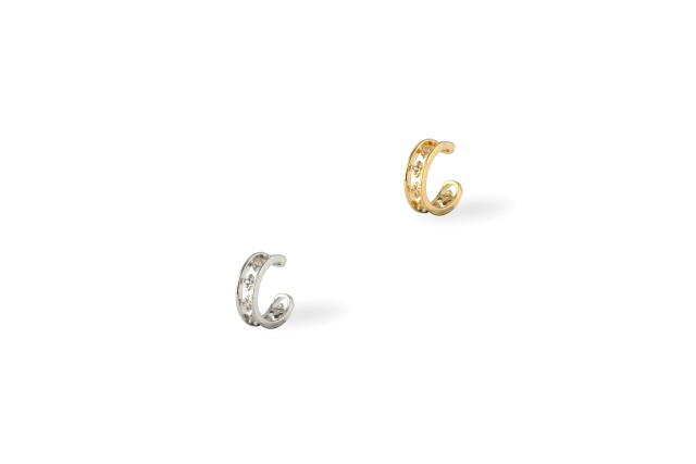 Ro Accessories Fake σκουλαρίκι ear cuff σε ασημί ή χρυσό, 1τμχ