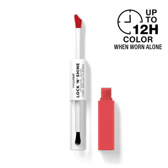 Wet n Wild Megalast Lock n Shine Lip Color & Gloss Shining Hybiscus, 8ml