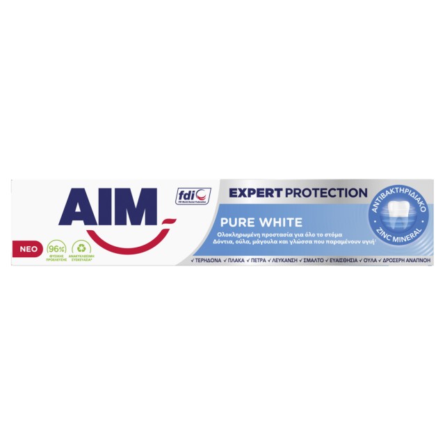 Aim Expert Protection Pure White, Οδοντόκρεμα, 75ml
