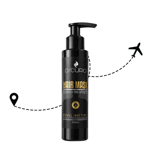Oscuro Hair Mask Keratin Treatment, Μάσκα Μαλλιών με Υαλουρονικό Οξύ & Κερατίνη για Ενυδάτωση & Αναδόμηση, 100ml