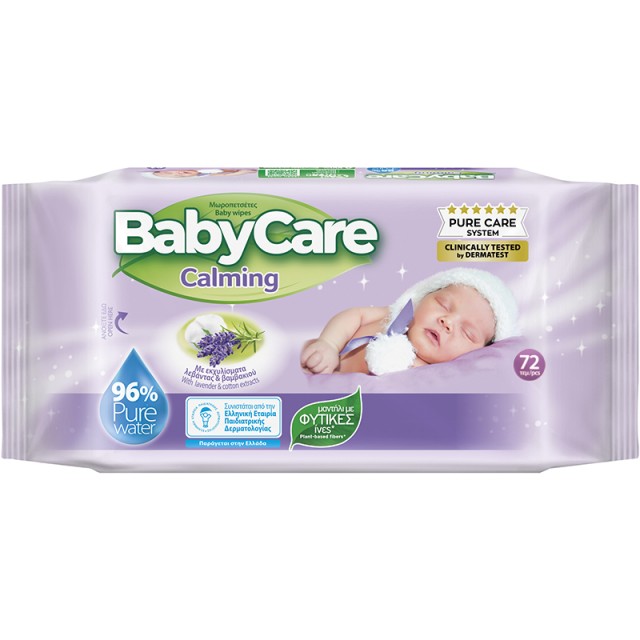 Μωρομάντηλα BabyCare Calming,72τμχ