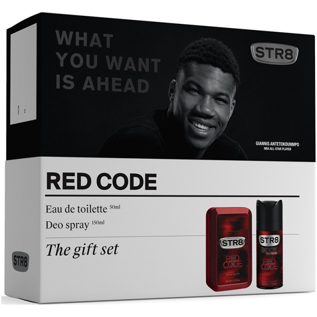 Str8 Red Code Eau De toilette 100ml + Deo Spray 150ml, THE GIFT SET