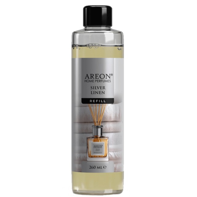 Areon Classic Silver Linen Refill, Ανταλλακτικό Αρωματικών Στικς, 260ml