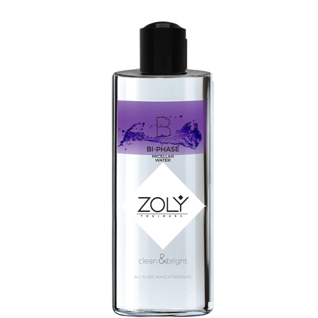 ZOLY Bi-Phase Micellar Water Clean & Bright, Διφασικό Νερό Καθαρισμού Προσώπου, 300ml