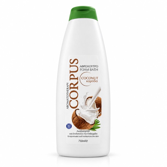 Corpus Foam Bath Αφρόλουτρο Coconut, 750ml