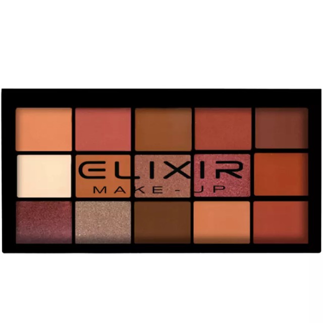 Elixir Eyeshadow Palette 872F Brick Παλέτα 15 Σκιών 16,5 g