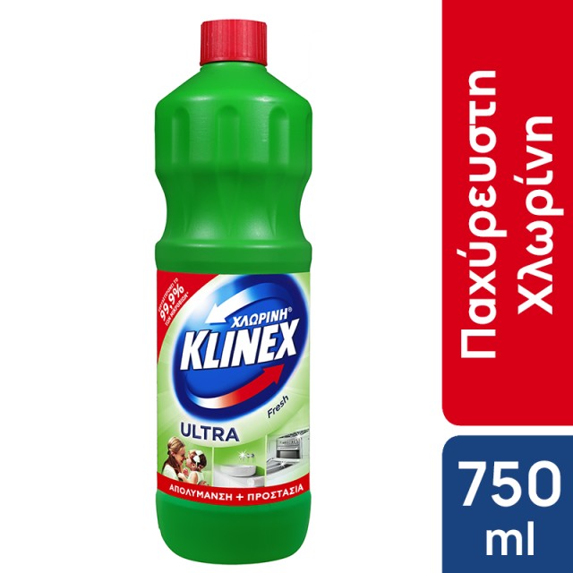 Klinex Ultra Fresh, Xλωρίνη Παχύρευστη, 750ml