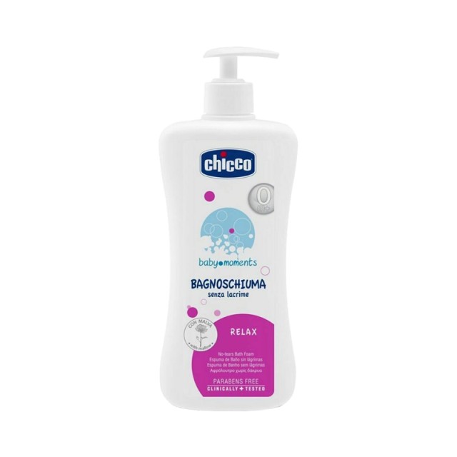 Chicco Baby moments Relax, Αφρόλουτρο για μωρά, Χωρίς Δάκρυα, 500ml