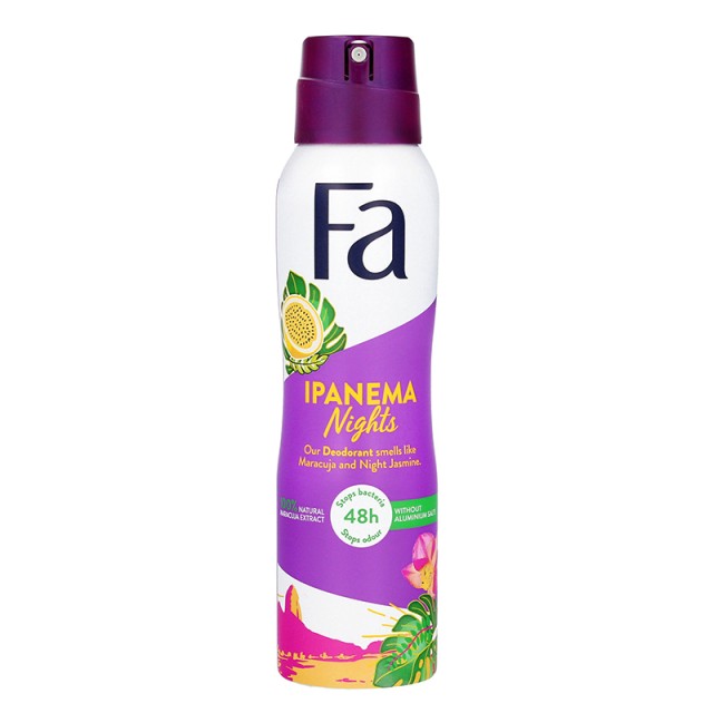 Fa Ipanema Nights Maracuja & Night Jasmine, Αποσμητικό Σπρέι 150ml