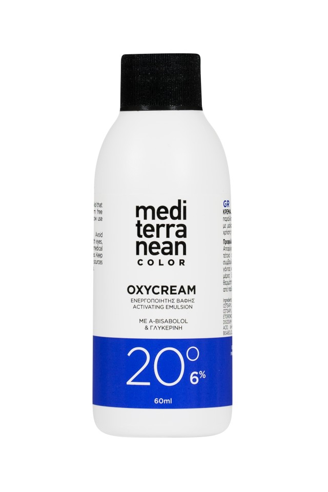 Mediterranean Color OXYCREAM, Ενεργοποιητής Βαφής 20o, 60ml