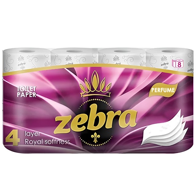 Zebra Perfume Χαρτί Υγείας 4φυλλο, 8τμχ.