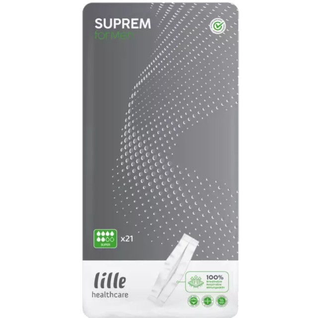 Lille Suprem For Men Ειδικές Σερβιέτες Μόνο για Άνδρες 21 τεμαχιων