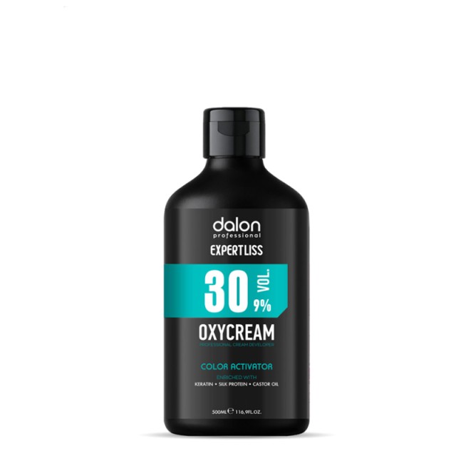 Dalon Expertliss Oxycream30 Volº 9% Ενεργοποιητής Χρώματος με Κερατίνη & Πρωτεΐνες Μεταξιού, 500ml