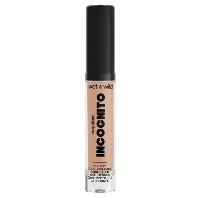 Wet n Wild Megalast Incognito All-day Liquid Concealer Light Honey & Small Concealer Brush, 5.5ml