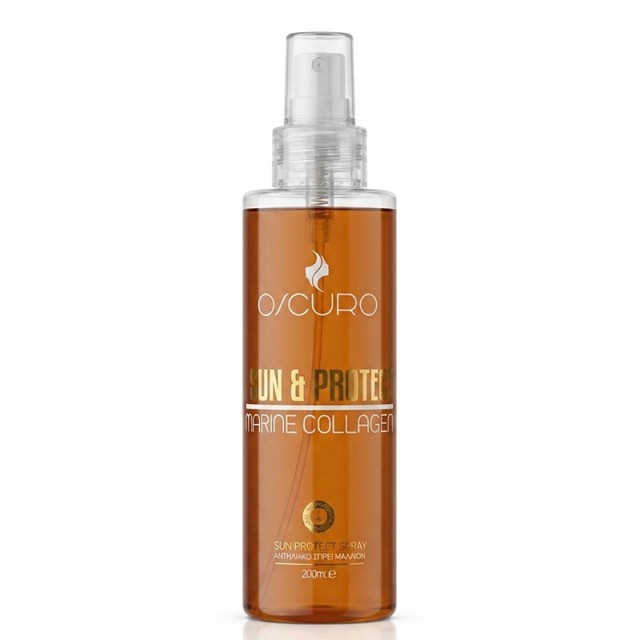Oscuro Shine & Protect Sun Spray, Αντηλιακό Σπρέι Μαλλιών με Θαλασσινό κολλαγόνο & Αλόη 200ml