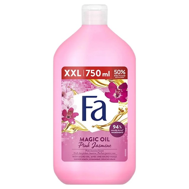 Fa Magic Oil Pink Jasmine XXL Αφρόλουτρο Σώματος με Γιασεμί, 750ml