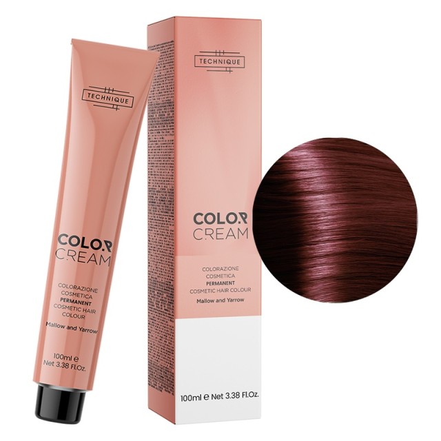 Technique Color Cream Χάλκινες Αποχρώσεις, Μόνιμη Βαφή σε Σωληνάριο, 100ml - Χάλκινο Ξανθό Έντονο 77.44