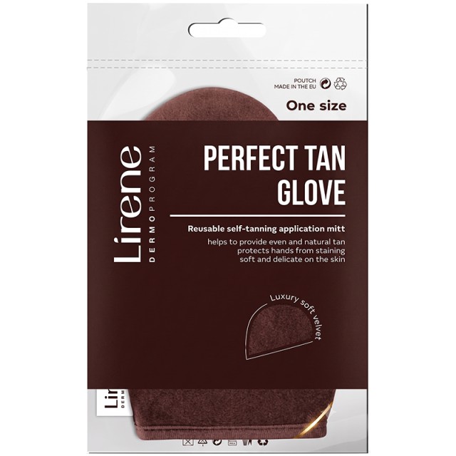 Lirene Perfect Tan Glove, Γάντι Επαναχρησιμοποιούμενο για Εφαρμογή Αυτομαυριστικών προϊόντων, 1τμχ