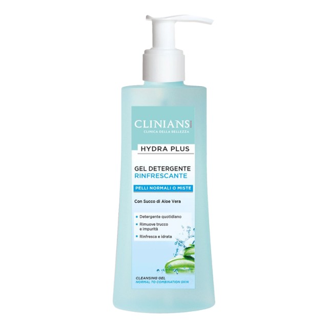 Clinians Hydra Plus Cleansing Gel With Aloe Vera, Gel Καθαρισμού Προσώπου, 150ml
