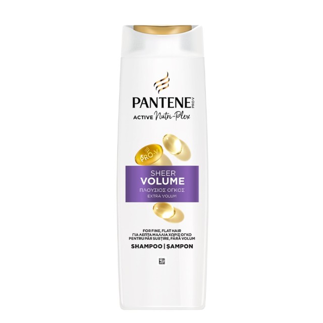Pantene Pro-V Nutri-Plex Πλούσιος Όγκος, Σαμπουάν για Λεπτά Μαλλιά, 400ml