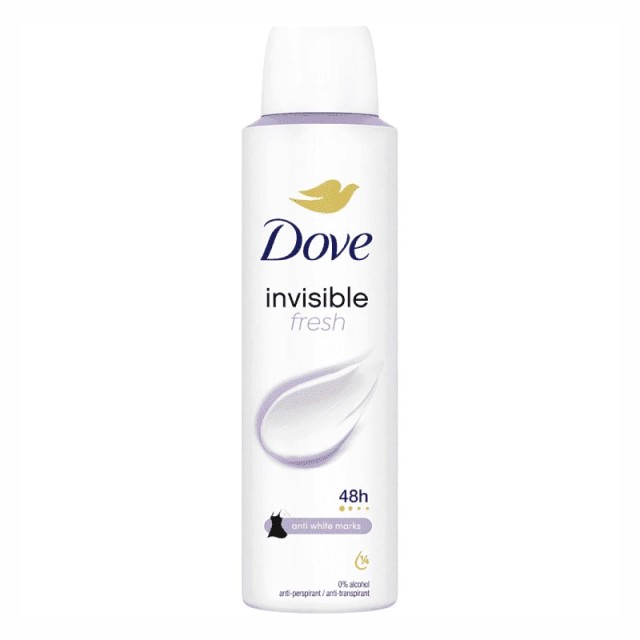 Dove Αποσμητικό Σώματος Σπρέυ Invisible Fresh, 150ml