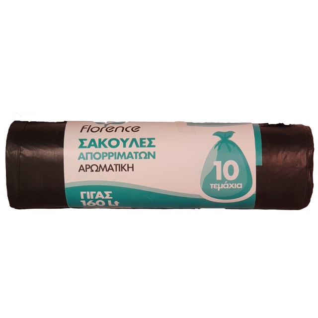 Florence Σακούλες Mαύρες, 80x110cm, 10τεμ.