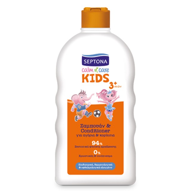 Septona Calm n Care Kids Σαμπουάν & Conditioner για Αγόρια & Κορίτσια από 3+ετών, 500ml